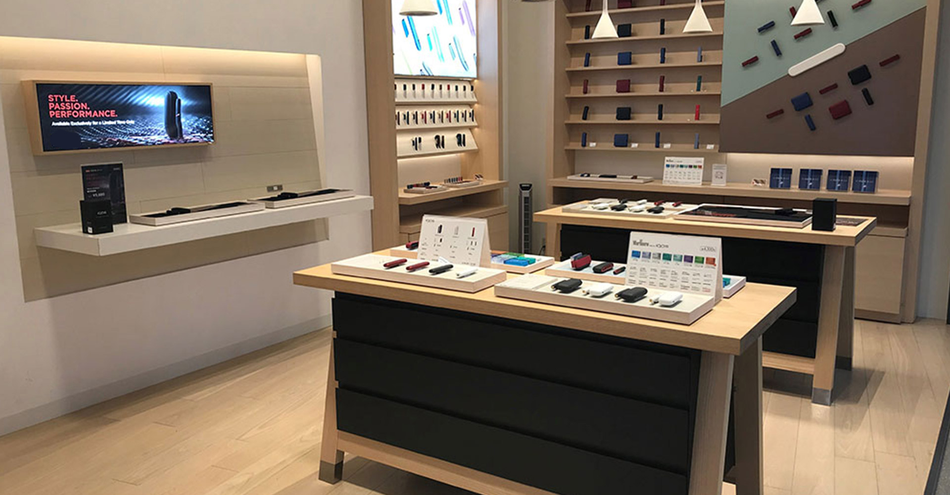 E-Cigarette POS Displays Within Duty Free